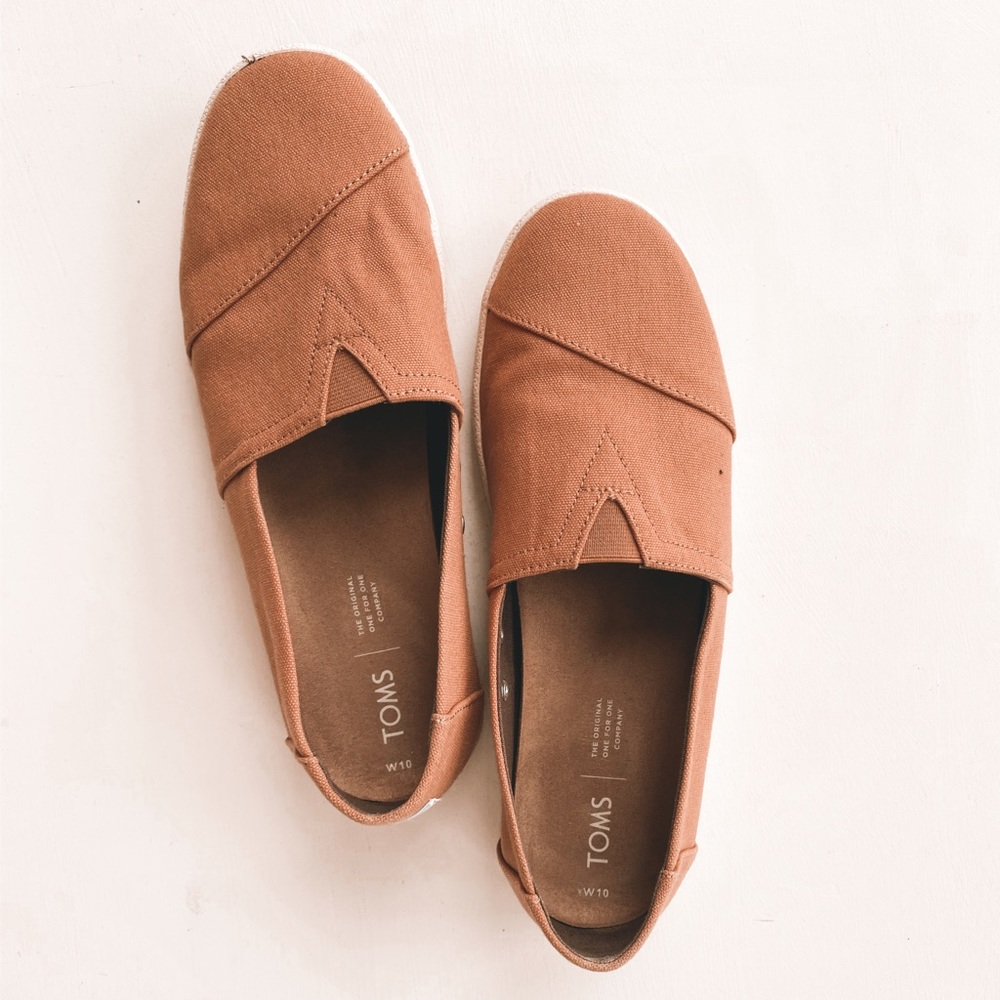 Authentic Cognac Canvas Toms